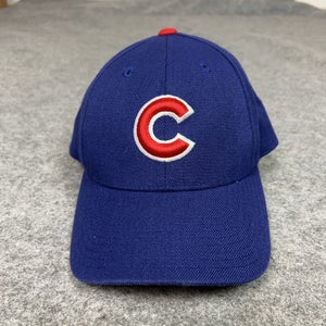 Vintage Chicago Cubs Hat Cap Snap Back Blue Red MLB Baseball Mens Logo Athletic