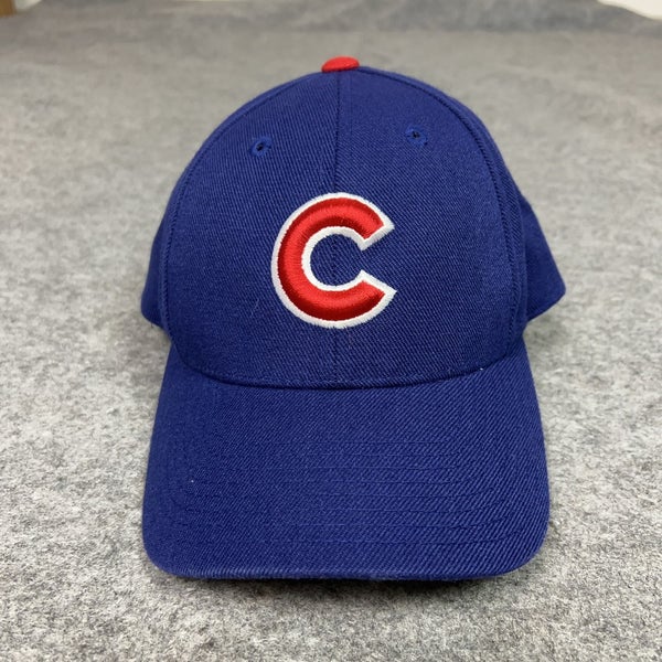Vintage Chicago Cubs Hat Cap Snap Back Blue Red MLB Baseball Mens Logo Athletic