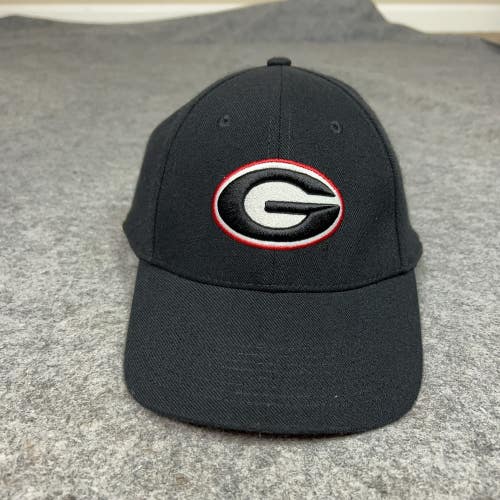 Georgia Bulldogs Hat Cap Flex One Size Black Red NCAA Football Nike Mens Sport
