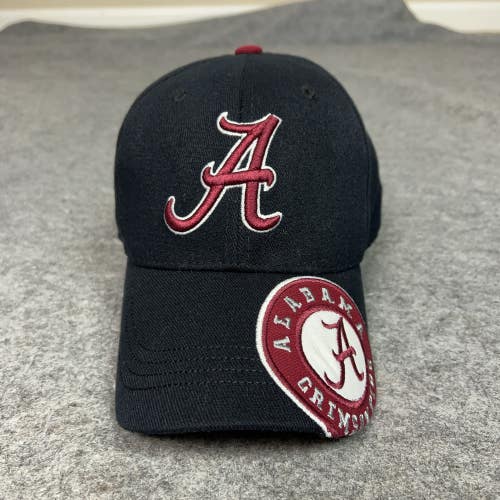 Alabama Crimson Tide Hat Cap Flex Mens One Size Black NCAA Football College Logo