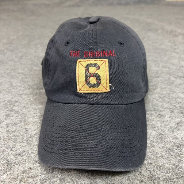 Vintage Original Six Hat Cap Strap Back NHL Hockey Mens Old Time Hockey 90s