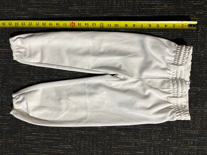Youth small Rawlings used baseball/softball pants-white