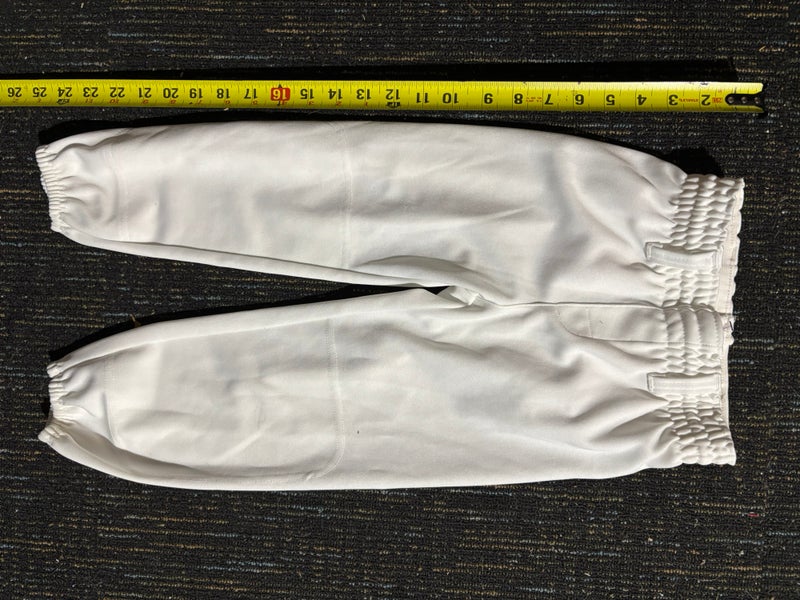 Youth small Rawlings used baseball/softball pants-white