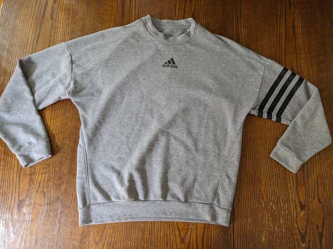 Men's Adidas Sweatshirt gray pullover - Small