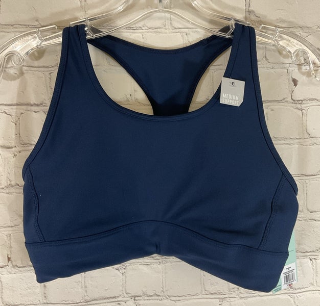 Women's DAW23702 Crossback Compression Stretch Bra University Navy Medium