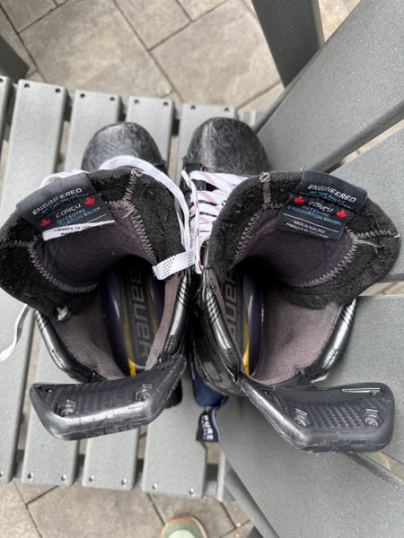 2023 Bauer Supreme Mach Hockey Skates Regular Width Pro Stock 8 (Used)