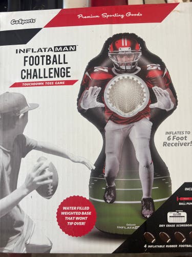 GoSports Inflataman Football Challenge - Inflatable Receiver Touchdown Toss Game