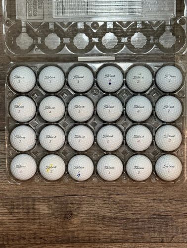 24 Titleist Pro V1x Golf Balls - 5A Mint Condition, 2025 and 2024 Models Only