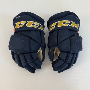 Used Navy/Gold Senior CCM HGPJSPP 14" Pro Stock Gloves