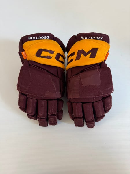 Used Maroon/Gold Senior CCM HGPJSPP 14" Pro Stock Gloves