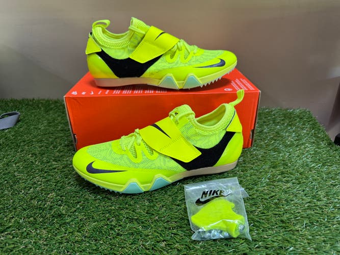 Nike Zoom Pole Vault Elite Track Jumping Spikes Mens 8.5 Volt DR9926-700 NEW