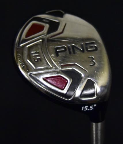 PING I15 FAIRWAY 3 WOOD LOFT:15 FLEX:STIFF LENGTH: 42.5 IN RIGHT HANDED
