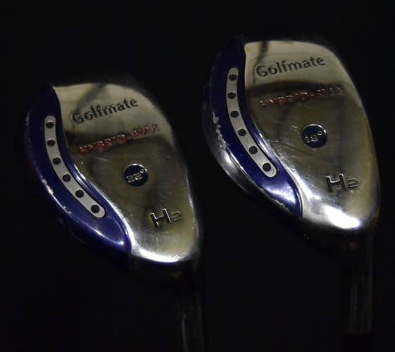 GOLFMATE HYBRID MAX SET 2H 3H FLEX:REGULAR LENGTH: 40 IN NEW GRIPS RIGHT HANDED