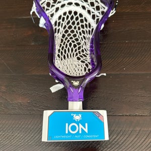 ECD Strung Purple Ion Lacrosse Head
