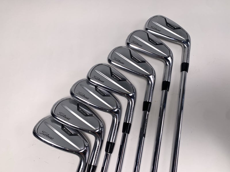 Titleist T200 2021 Iron Set 4-PW True Temper AMT Red S300 Stiff Steel Mens RH