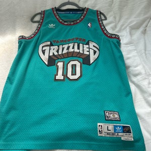Men's Large Vancouver Grizzlies Mike Bibby Adidas Jersey (New)