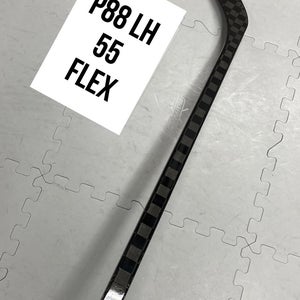 Intermediate(1x)Left P88 55 flex 63” ProBlackStock™ Unbranded Blackouts Pro Stock Hockey Sticks