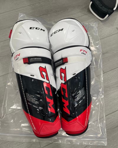 CCM FT4 Pro Shin Guards - NEW 15”