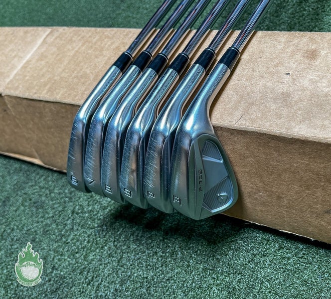 Used 2024 TaylorMade P-7CB Forged Irons 6-PW/AW 105g S300 Stiff Steel Golf Set