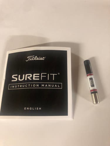 Titleist Surefit Hybrid 14g Weight W Instruction Manual New !