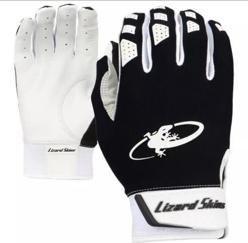Lizard Skins Komodo V2 Medium Black Baseball Batting Gloves KM210007