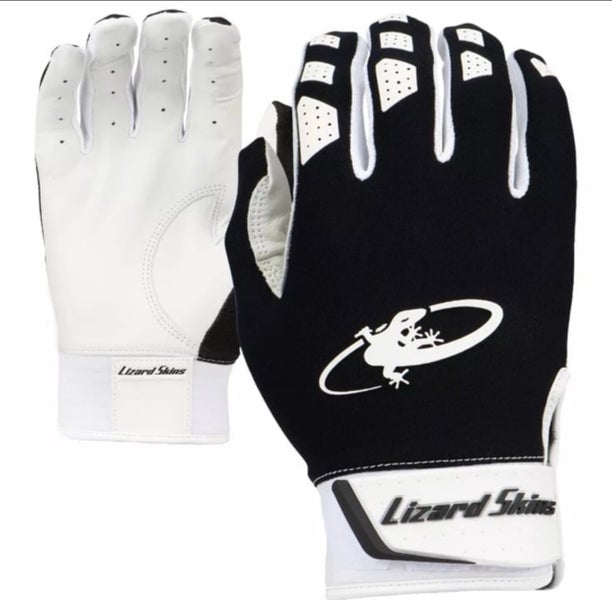 Lizard Skins Komodo V2 Large Black Baseball Batting Gloves KM210007