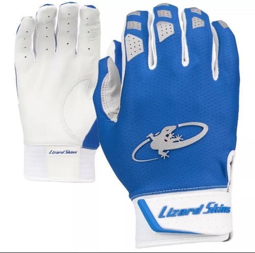 Lizard Skins Komodo V2 Adult Large Blue Baseball Batting Gloves KM210007