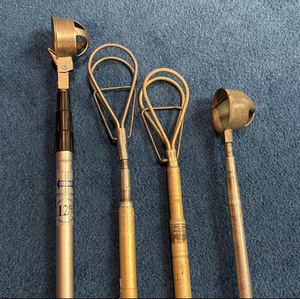 Lot of 4 Vintage Aluminum Golf Ball Retriever Extends 12 ft and Longer 4 Pcs