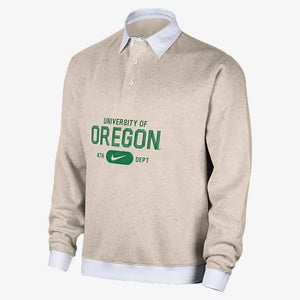 NWT men's medium Nike Oregon Ducks club fleece polo FTBL