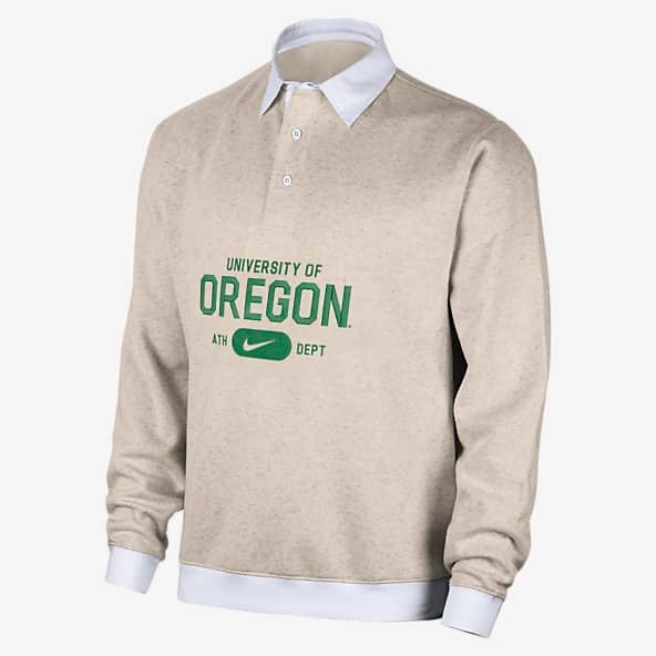 NWT men's medium Nike Oregon Ducks club fleece polo FTBL