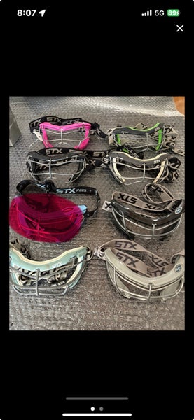 Lot of 7 lacrosse Goggles Team Set