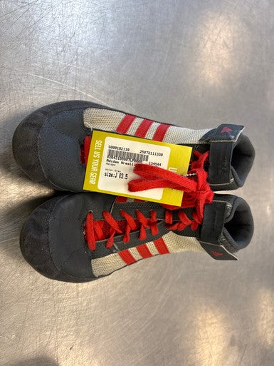 Used Adidas Wrestling Shoes White Junior 03.5 11339-S000192118