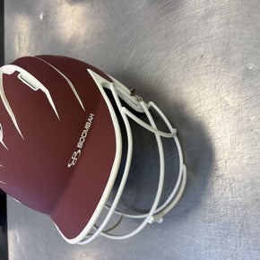 Used BoomBah HELMET W MASK Batting Helmet w/Mask Maroon LG 11339-S000191940