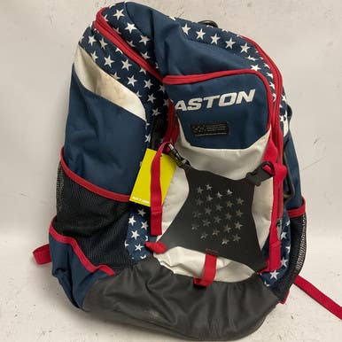 Used Easton BB/SB Player Backpack White/Red/Navy 11855-S000188308