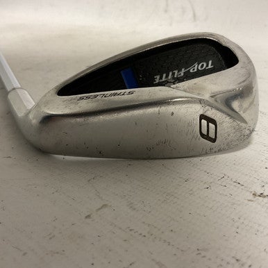 Used Top Flite STAINLESS Mens Individual Iron RH 8 Iron 11855-S000188306