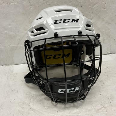 Used CCM TACKS 210 Helmet Cage Combo White XS 11855-S000188293