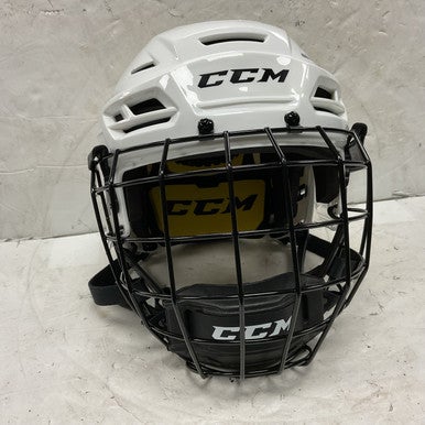 Used CCM TACKS 210 Helmet Cage Combo White XS 11855-S000188293
