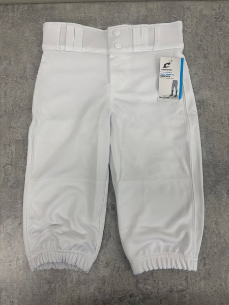 Champro Knicker Baseball Pants: White (Youth S)