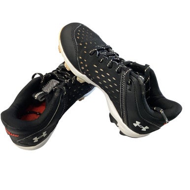 Used Under Armour BASEBALL CLEATS BB/SB Cleats Black Youth 13.0 11760-S000079254
