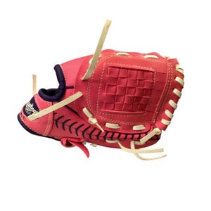 Used Rawlings FASTPITCH RH Throw Fastpitch Gloves Pink 9" 11760-S000079243