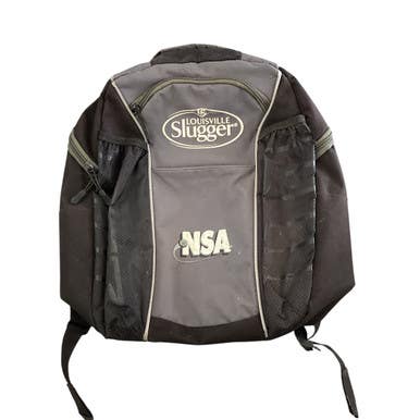 Used Louisville Slugger BACKPACK BB/SB Player Backpack Grey And Black 11760-S000079138