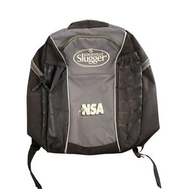 Used Louisville Slugger BACKPACK BB/SB Player Backpack Grey And Black 11760-S000079138