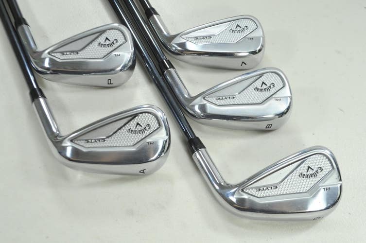 Callaway Elyte HL 7-PW,AW Iron Set Senior Flex RH Recoil Dart Graphite # 196189