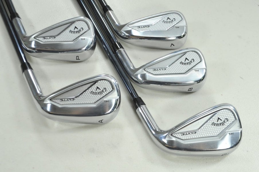 Callaway Elyte HL 7-PW,AW Iron Set Senior Flex RH Recoil Dart Graphite # 196189