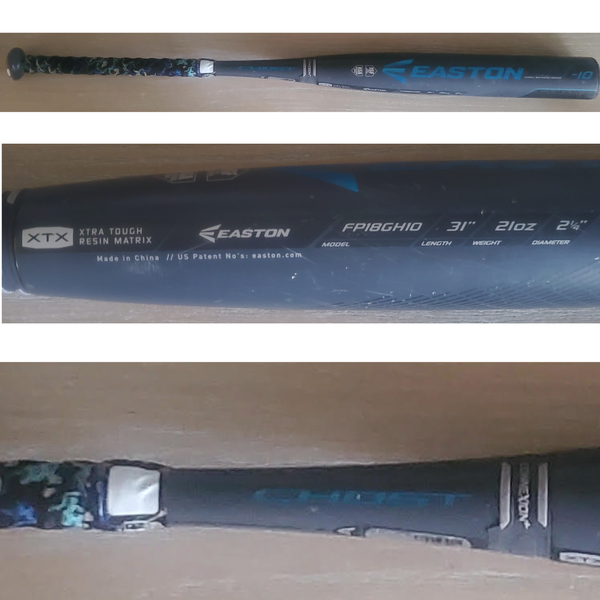 2018 Easton Blue Ghost Composite Bat (-10) 21 oz 31" (Used)