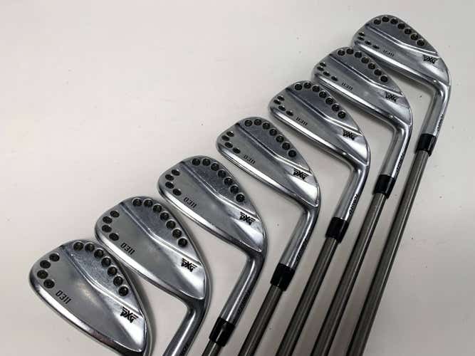 PXG 0311 Chrome Iron Set 4-PW AeroTech SteelFiber i95 Stiff Graphite Mens RH