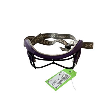 Used Under Armour SLIP GOGGLES Lacrosse Facial Protect Purple SM 11479-S000399243