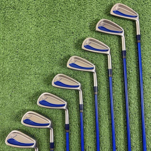 Javelin Blue Golf Iron Set 3-PW Graphite JI-2 Ladies Womens Flex Right Handed