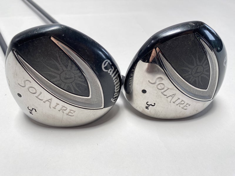 Callaway Solaire 3 & 5 Fairway Wood Set 15* 18* 55g Ladies Graphite Womens RH