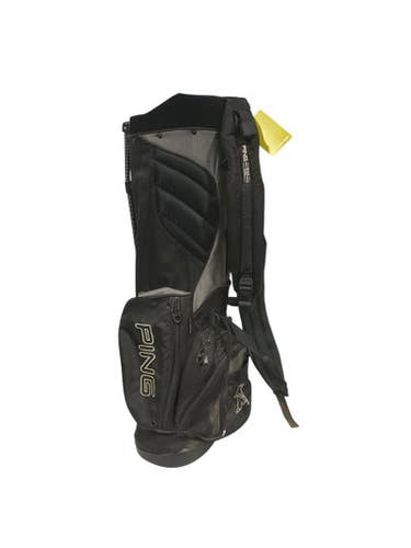 Used Ping HOOFER VANTAGE Mens Stand Bag Black 11847-S000027778